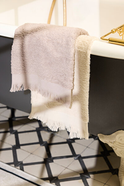 TRENDYOLMİLLA HOME Set of 4 Tassel Detailed Face Towels 50X80Cm Tphss25Hvl00008