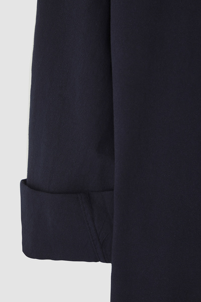 Trendyol Collection Navy Blue Regular Fit Linen Look Large Size Shirt Tmnss24Ax00006