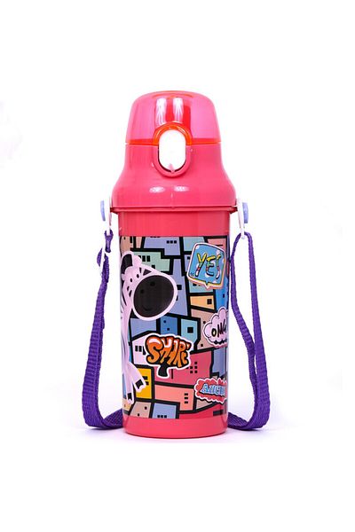 Eazy Kids Water Bottle 600ml - Pink