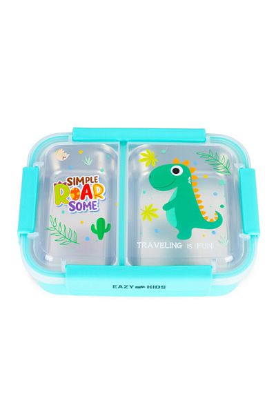 Eazy Kids صندوق غداء على شكل ديناصور - أخضر