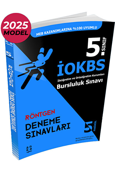 Anka Yayınları 2025 5. Sınıf Iokbs Bursluluk Sınavı Röntgen Deneme Sınavları