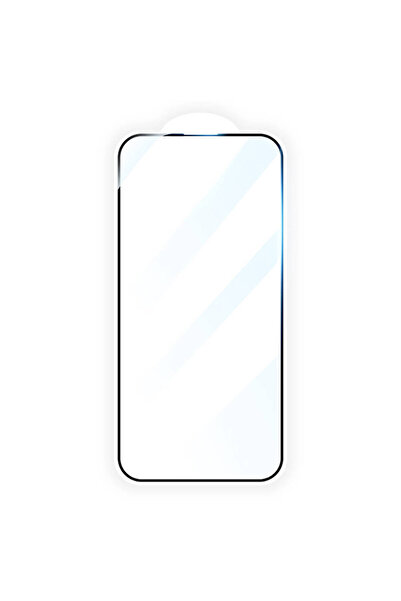 zore واقي شاشة آيفون 15 برو عالي الدقة لامع ثلاثي الأبعاد - أسود