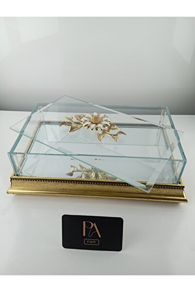 Mirrored Box Gondola Sugar Bowl Presentation Promise Engagement Girl Promise Chocolate Decorative Object Trinket Ornament