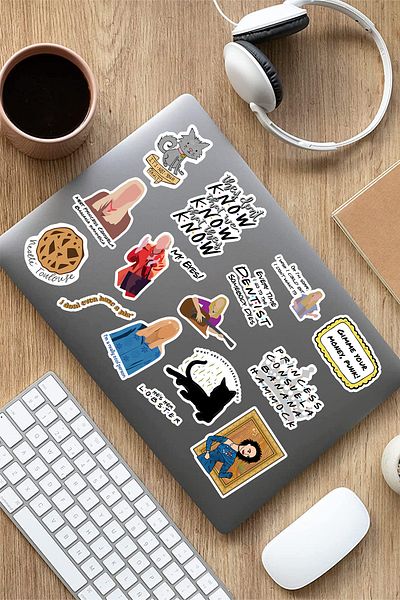 AR Sticker مجموعة ملصقات الكمبيوتر المحمول والكمبيوتر المحمول رقم 9 من Friends