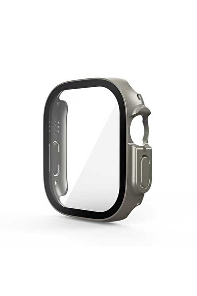 BUTAM BİLİŞİM Watch Ultra 49mm Case and Screen Protector Watch Gard 20 - Gray