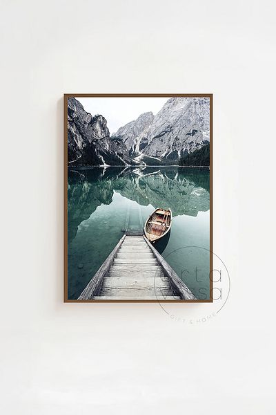 Artavessa Σετ ζωγραφικής 3 τεμαχίων καφέ με πραγματικό ξύλινο πλαίσιο - Μοντέλο 4