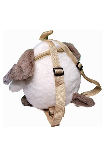 Glanart rucsac drăguț de pluș pentru copii crem 25 cm (3-6 ani)