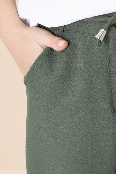 Cansın Mini Green Double Leg Boy's Jogger Fabric Trousers 20058
