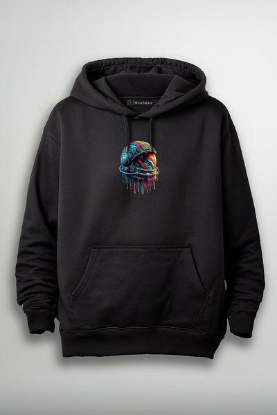 Merch&ice Hanorac unisex cu imprimeu astronaut colorat