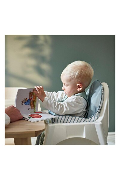 IKEA Support Cushion Cover Blue-White