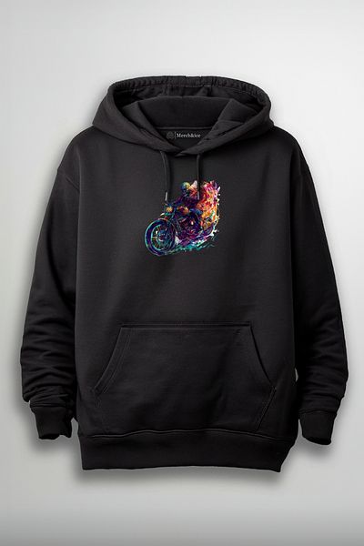Merch&ice Hanorac unisex cu imprimeu Ghost Drive colorat