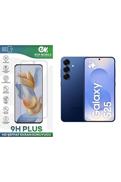 Ecr Mobile Samsung Galaxy S25 Ekran Koruyucu 9H Esnek Nano Cam Tam Uyumlu Şeffaf