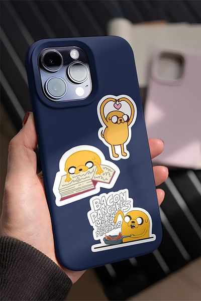 AR Sticker مجموعة ملصقات للكمبيوتر المحمول والكمبيوتر المحمول مكونة من 5 قطع من Adventure Time
