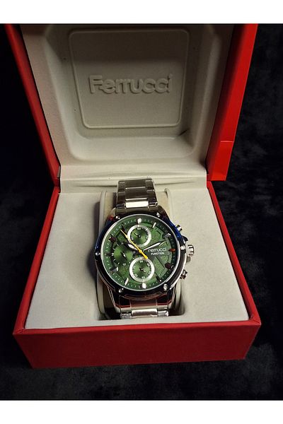 Ferrucci Ferrucci Active Function Green Original Steel Men's Wristwatch