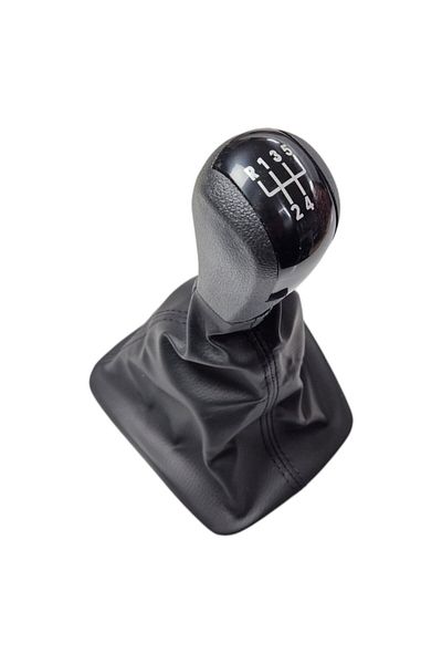 Vass41 For Skoda Octavia A5 2005-2008 Gear Shift Knob & Gaiter Black 5 Forward Gear