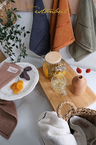 İyi Geceler İstanbul 100% Cotton Babylon 5-Piece Boxed Towel Set 30X 50 cm