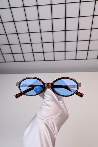 LOOKUP Uv400 Protection Oval Glasses - Optical Compatible, Glass Changeable + Case+ Cloth Gift
