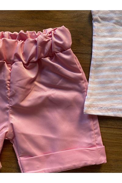 Pierre Cardin Girls Shorts Cap Sleeve Little Love 2-Piece Set