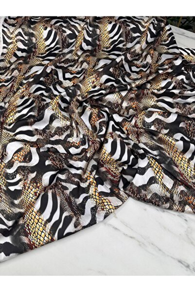 ipekkumaş قميص زيبرا بنمط فستان من نسيج الساتان الحريري يباع حسب قطع منتجاتنا...