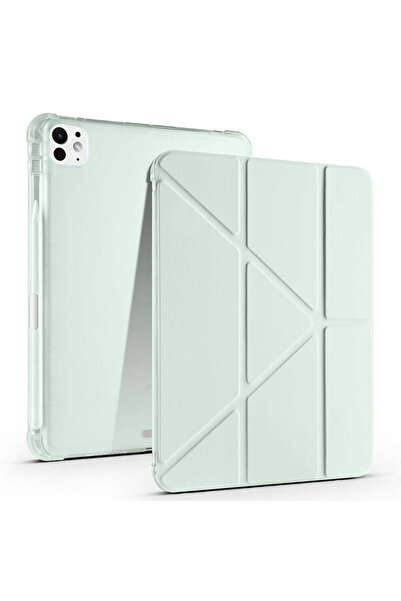 Ummeslem غطاء حماية للتابلت متوافق مع آيباد برو 11 2024، قابل للطي ثلاثي الأب...