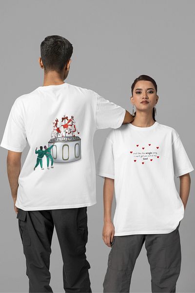 Merch&ice Squid Game 2 Unisex Oversize T-shirt - Mingle Song Printed
