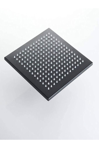 ALFAS Ankastre Duş Seti Sıva Altı Mat Siyah Gömme Duş Sistemi 10” Yağmurlama Duş Başlığı 3'lü İthal