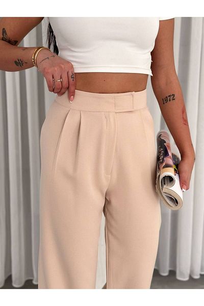 Noa Noa Velcro Wide Leg Basic Παντελόνι