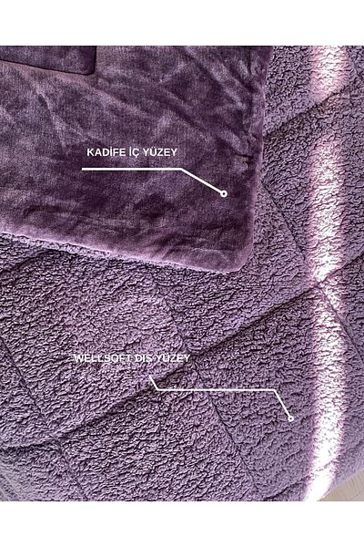 sutra Plush Double Comforter Quilt Set