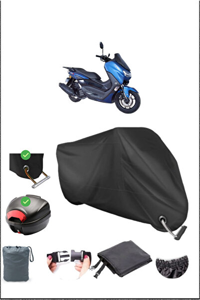 Breen قفل حقيبة خلفي أسود من ARORA MAX JET متوافق مع القماش المشمع المقاوم للماء (دراجة نارية)