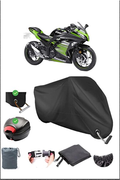 Breen أسود KAWASAKI NINJA 300 قفل خلفي متوافق مع القماش المشمع المقاوم للماء ...