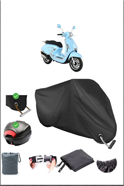 Breen Black Rks Bitter 125 Rear Bag Lock Compatible Waterproof Canvas (Motorc...