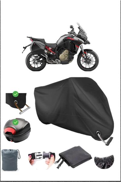 Breen أسود DUCATI MULTISTRADA V4 RALLY حقيبة خلفية متوافقة مع القماش المشمع ا...