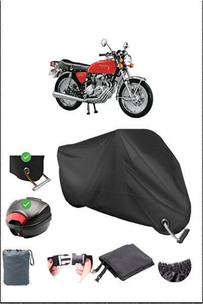 Breen أسود HONDA CB 400 F قفل خلفي متوافق مع القماش المشمع المقاوم للماء (درا...