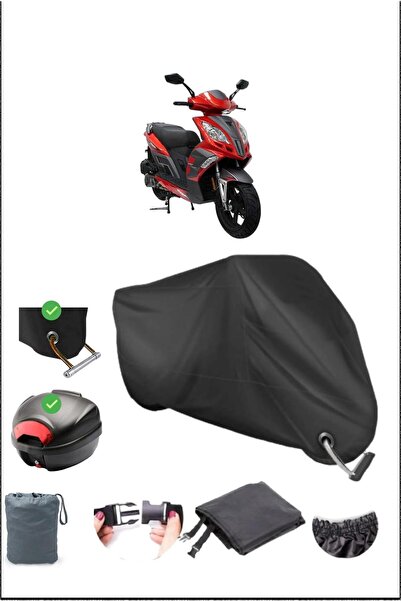 Breen Black Mondial 125 Mash Rear Bag Lock Compatible Waterproof Canvas (Moto...