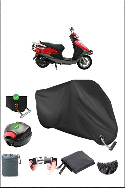 Breen Black Abush Speedy 125I Rear Bag Lock Compatible Waterproof Canvas (Mot...