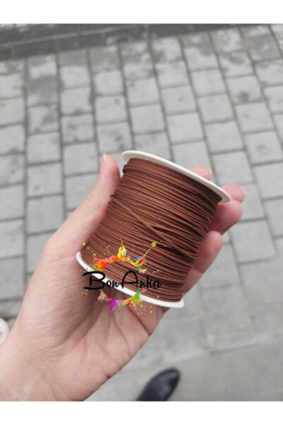 Bonanka (1.0 mm) Açık Kahverengi Renk 90 Metre Mat Paraşüt, Makrome, Bileklik...
