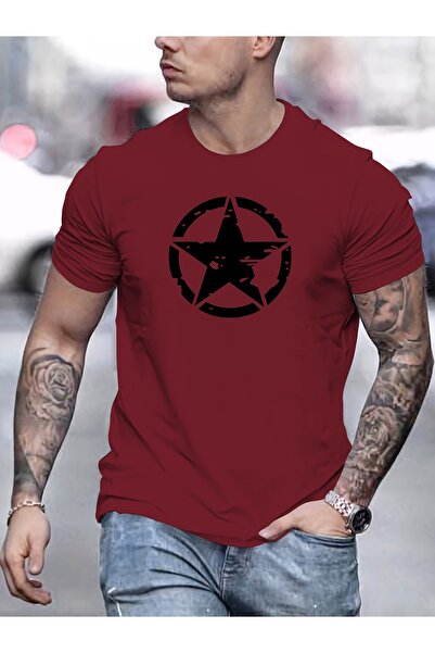 GALASHOP Starry Circle Printed T-Shirt for Men