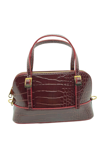 Crecer حقيبة يد وكتف نسائية بحزام على شكل ثعبان مع حزام قابل للتعديل