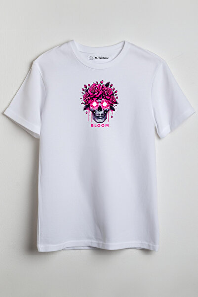 Merch&ice Bloom Skeleton Štampano Unisex T-shirt