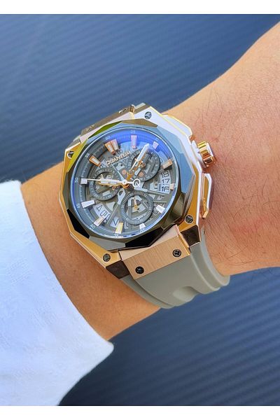 Quantum Hng1097.866 Gray Silicone Band Men's Wrist Watch