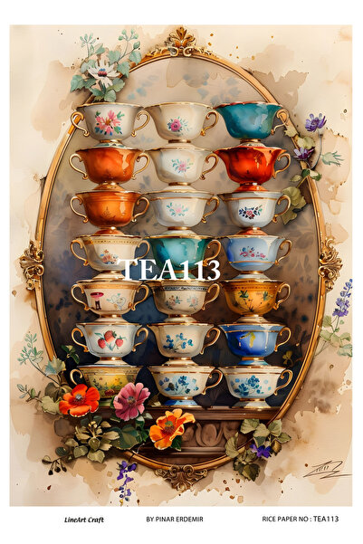 LİNEART LineArt Pirinç Dekopaj Kağıdı LA-TEA113