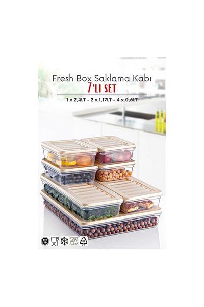 SAVLAR Set of 7 Storage Containers - Suitable for S'Avlar Store, Microwave and Deep Freezer