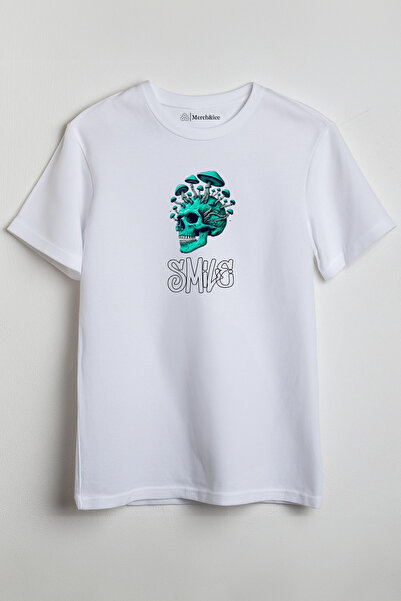 Merch&ice Smile Skull Štampano Unisex T-shirt