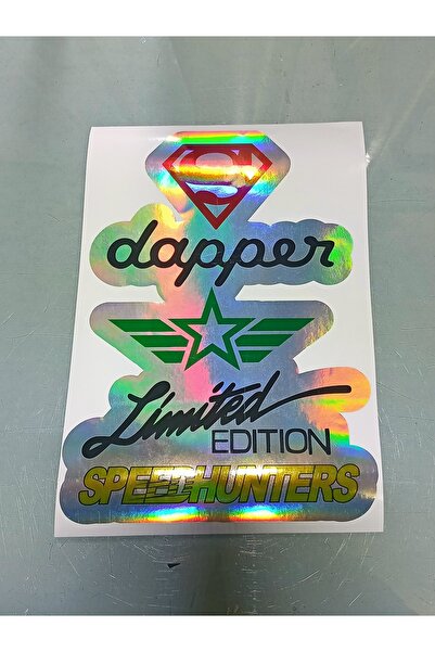 3M 32X22 cm Luxury Hologram - Car Rear Window Inscriptions Sticker Set