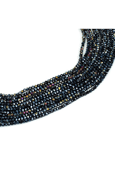 yfhobi 1 Dizi (130-135 Adet)- 3 mm Yassı Kristal Cam Boncuk Dizisi Mat Janjan...