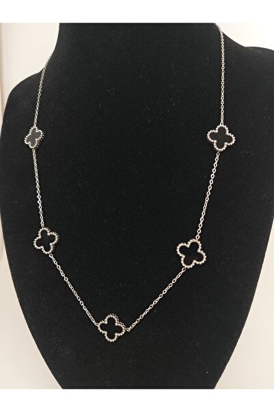 Romea قلادة فضية اللون مزدوجة الجوانب
