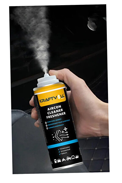 Kraftvoll Klima Kalorifer Temizleyici Koku Giderici Klima Bombası Fresh Çiçek Kokulu Dezenfekte 200ML