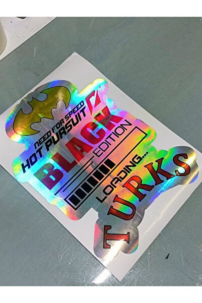 3M 32X22 cm Luxury Hologram - Car Rear Window Inscriptions Sticker Set