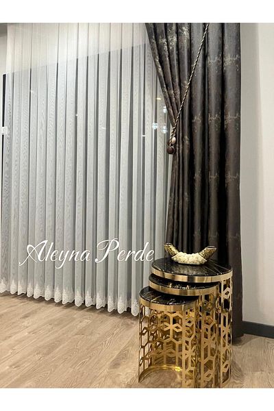 AleynaHome Δάπεδο μπαμπού - Κέντημα συχνό πτυχωτό