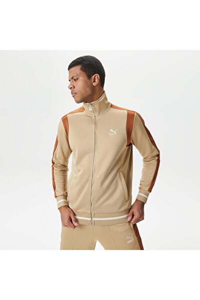 Puma T7 Track Erkek Bej Eşofman Üstü